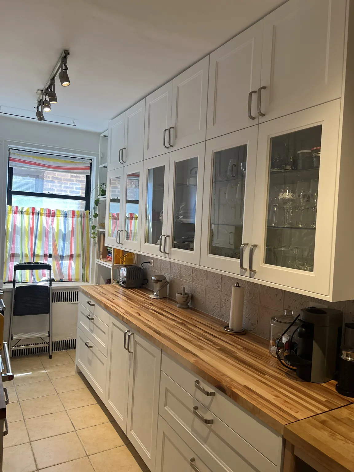 White Shaker Galley Kitchen