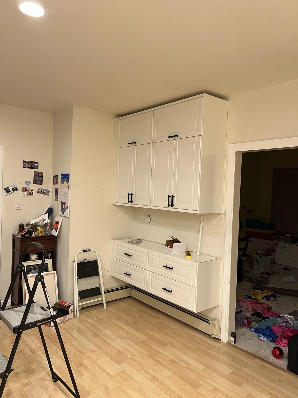 IKEA kitchen installation near Princeton, NJ — White Shaker U-Shaped Kitchen