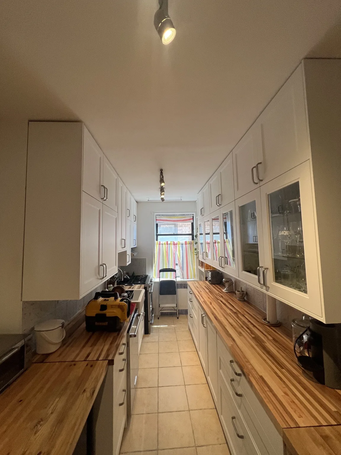White Shaker Galley Kitchen — Full Kitchen Install by Kitchen Installers